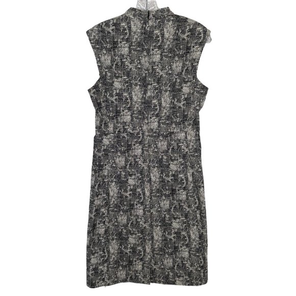 M.M. LAFLEUR The Aditi‎ Crackle sleeveless black white Pencil Career Dress 6 - Picture 13 of 13